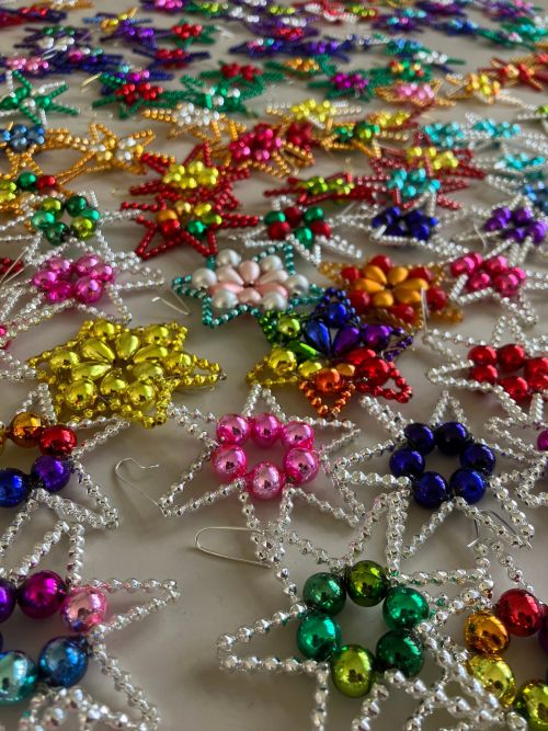 Czech Republic Beaded Star Ornaments