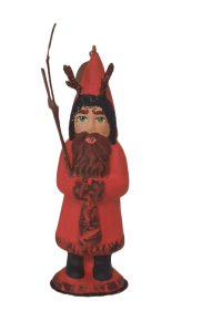 0-12K Ino Schaller Mini Santa Krampus Red Ornament 