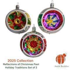 Antik Baubles Holiday Traditions Reflector Set of 3