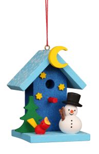 10-0946 Christian Ulbricht Ornaments Aviary with Snowman