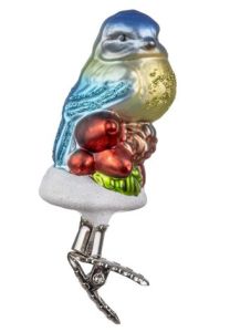 Inge Glas Blue Tit Bird Clip On New 2026