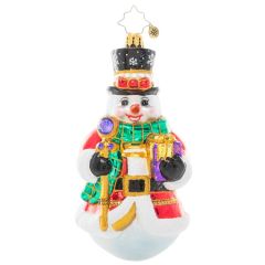 1021162 Christopher Radko Holiday Splendor Snowman Limited Edition