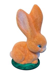 Ino Schaller Easter Small Bunny Beaded Orange