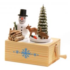 125 Werner Wooden Music Box - Snowman