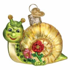 12644 Old World Christmas Smiley Snail Ornament