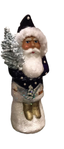 1409  Ino Schaller Mini Blue Santa with Landscape Design Coat