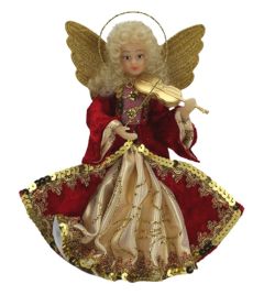 Eggl of Bavaria, Handmade Angels Wax Faces & Hands with Violin