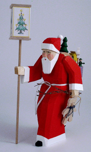 Bettina Franke Holzkunst Santa with Lantern 