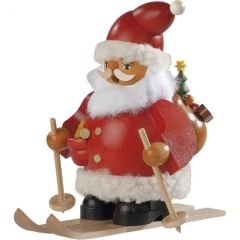 16033 Mueller German Smoker Santa on Skies