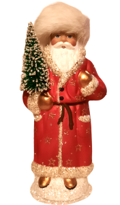 1925 Ino Schaller Red Russian Santa with Gold Star design