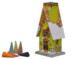  Knox Incense Pine with Metal Forest Hut-Winter Smoke House