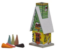  Knox Incense Pine with Metal Garden Hut-Winter Smoke House