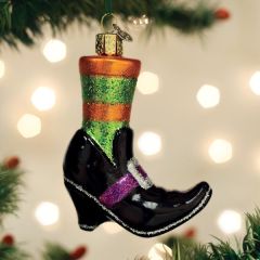 26086 Old World Christmas Witches Shoe Ornament