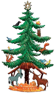 Wilhelm Schweizer "Nativity Tree" German Pewter