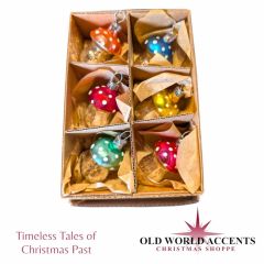 Timeless Tales German Glass Box Sets - Mini Mushrooms set 6