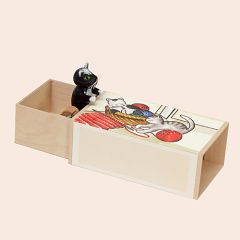 686 Wolfgang Werner German Wooden Toys Music Box Cats