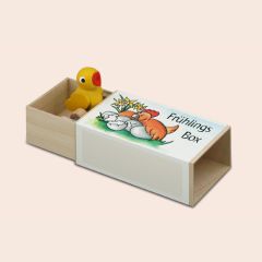 688 Wolfgang Werner German Wooden Toys Music Box Springtime Chicks