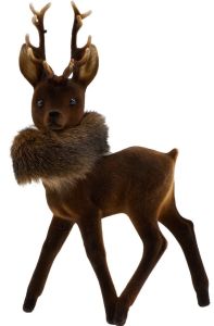 700-8-FL Ino Schaller Reindeer Flock with Fur Collar