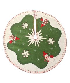 Bethany Lowe Designs Retro Snowman mini Tree Skirt