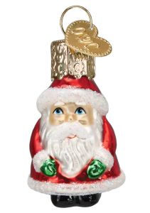 Old World Christmas Mini Santa Ornament