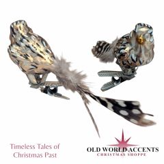 Timeless Tales German Glass Small Bird Clip On