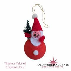 Timeless Tales German Paper Santa Ornament
