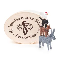 Dregeno Wooden Chip Box with The Town Musicians of Bremen 