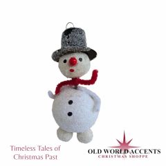 Timeless Tales German Paper Snowman Ornament