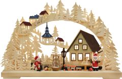 Ratags Holzdesign Schwibbogen Workshop Santa Claus