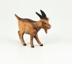 09-63 Emil Helbig German Carved Wooden Mt. Goat Standing