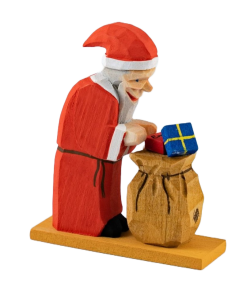 01-20mG Emil Helbig German Carved Santa w/Gifts 
