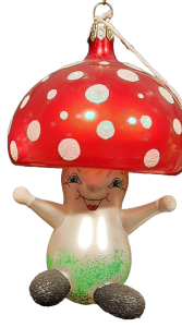 FU 919 Soffieria De Carlini Mushroom Ornament 