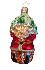 Inge Glas-Old World Christmas Retired Santa under Tree
