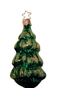 Inge Glas-Old World Christmas Retired Tree with Glitter