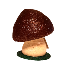 11-3B Ino Schaller Mushroom Brown Glitter Top