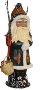 3204 Ino Schaller Dark Green Krampus with Basket