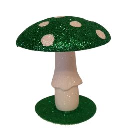 0122-G Ino Schaller Mushroom Spring Green Glitter