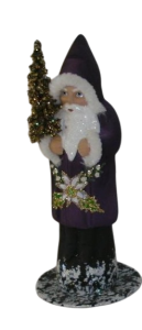 Ino Schaller Santa Purple w/Holly Design
