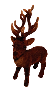 300 Ino Schaller Small Flocked Reindeer