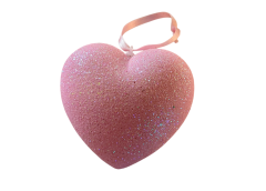 Ino Schaller Valentine Heart Ornament Pink