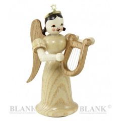 Blank  Angel with long robe and lyre