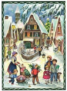 Richard Sellmer German Paper Advent Calendar - Family in Town
