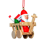 10-0078-Christian Ulbricht Ornament - Santa on Wagon