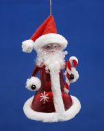 Soffieria De Carlini Transparent Santa w/Candy Ornament 