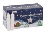 German White Pyramid Candles 
