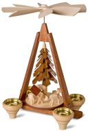 10308 Mueller Muller Erzgebirge PYRAMID DEER, HAND-CARVED 