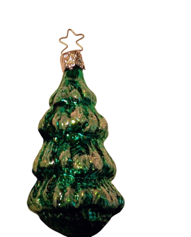 Inge Glas-Old World Christmas Retired Tree with Glitter