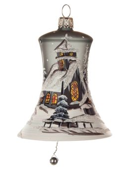 Jill Pillow Collection Grey Matt Thuringer Bell with Clapper